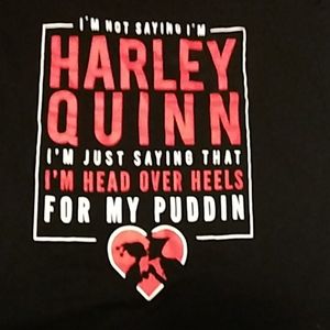 Harley Quinn t-shirt, and Beanie.